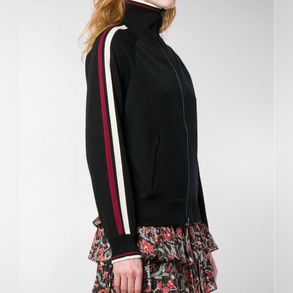 Isabel Marant Etoile Darcey Zip-Up Stripe Track Jacket - Picture 4 of 13